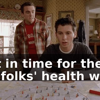 just in time for the old folks' health walk.