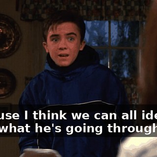 Because I think we can all identify with what he's going through.