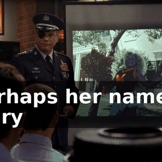 Perhaps her name is Mary