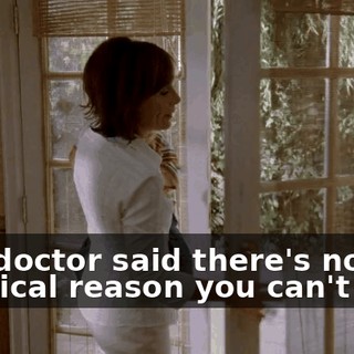 The doctor said there's no physical reason you can't talk,