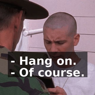 - Hang on. - Of course.