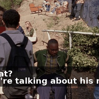 - What? - You're talking about his mom.