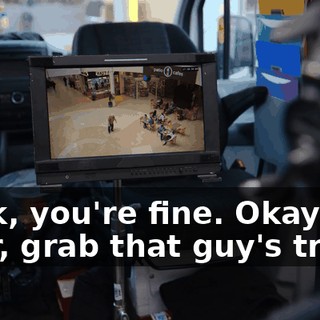 Look, you're fine. Okay? Go over, grab that guy's tray.