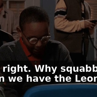 He's right. Why squabble when we have the Leonids?