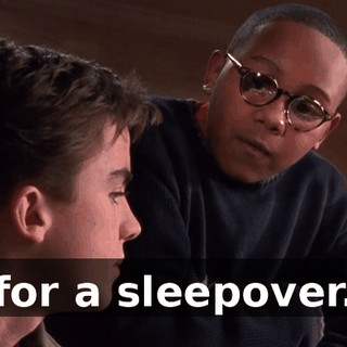 for a sleepover.