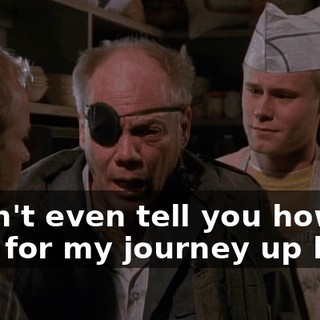 I won't even tell you how I paid for my journey up here.