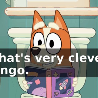 -That's very clever, Bingo.