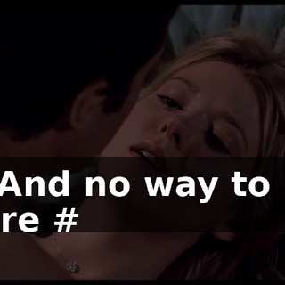 # And no way to be sure #