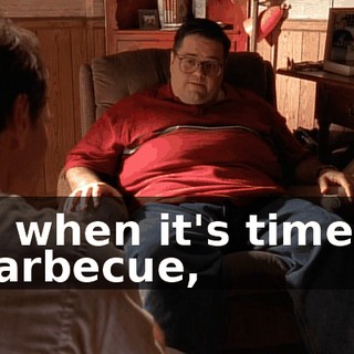 but when it's time for a barbecue,