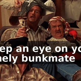 ♪ Keep an eye on your lonely bunkmate ♪