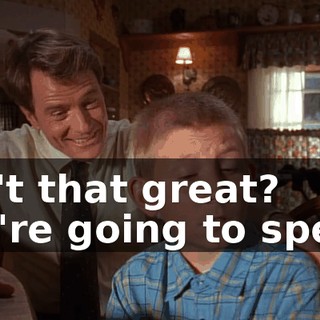 Isn't that great? We're going to spend