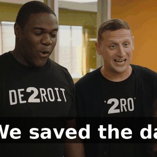 - We saved the day.
