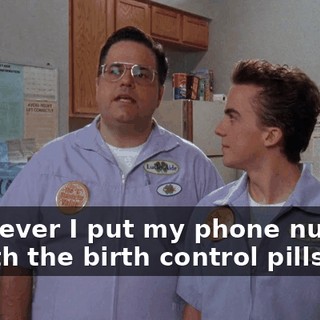 whenever I put my phone number in with the birth control pills.