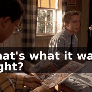That's what it was, right?