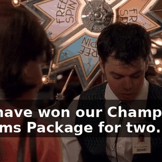 You have won our Champagne Dreams Package for two.