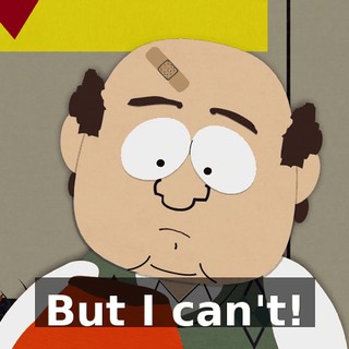 But I can't!