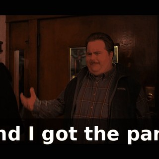 and I got the part.