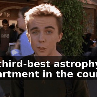 the third-best astrophysics department in the country.