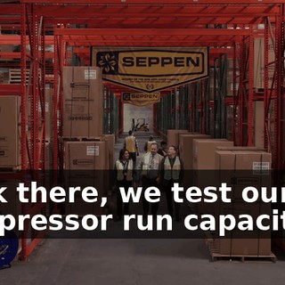 Back there, we test our compressor run capacitors.
