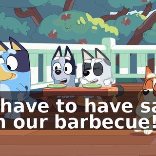 We have to have salad with our barbecue!