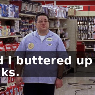 and I buttered up my socks.
