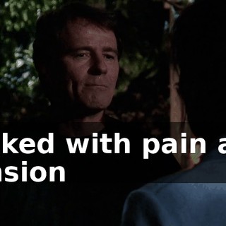 racked with pain and tension