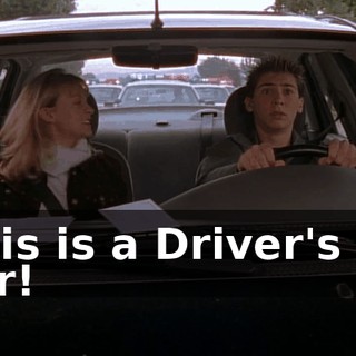 This is a Driver's Ed car!