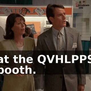 at the QVHLPPS booth.