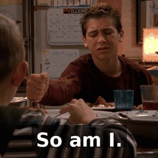 So am I.