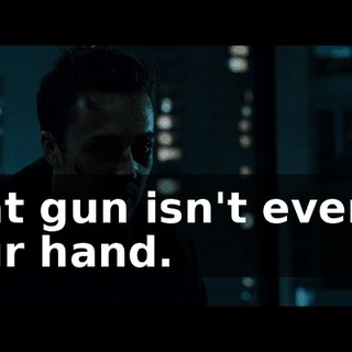 That gun isn't even in your hand.