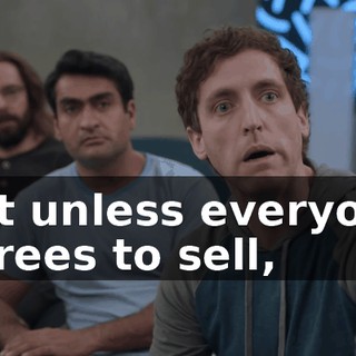 but unless everyone agrees to sell,