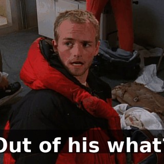 Out of his what?