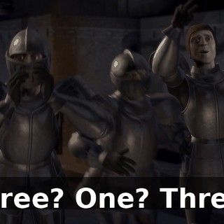 Three? One? Three?