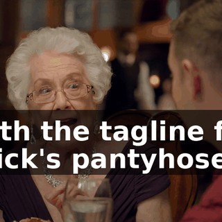 with the tagline for Wick's pantyhose?