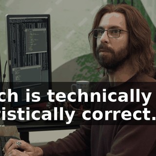 which is technically and statistically correct.