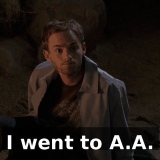 I went to A.A.