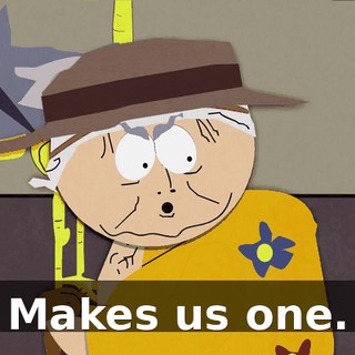 Makes us one.