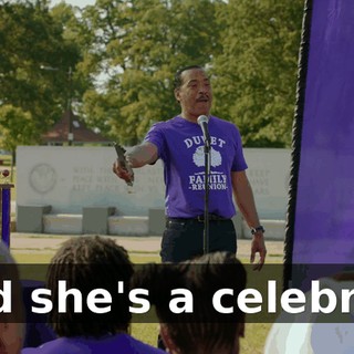 And she's a celebrity.