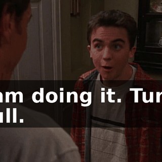 I am doing it. Turn, pull.