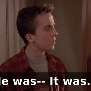 He was-- It was...
