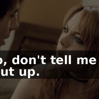 No, don't tell me to shut up.