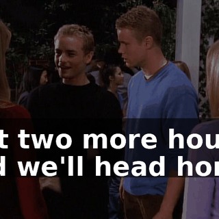 Just two more hours and we'll head home.