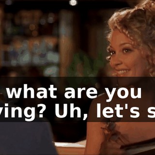 So, what are you having? Uh, let's see.