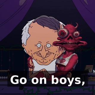 Go on boys,