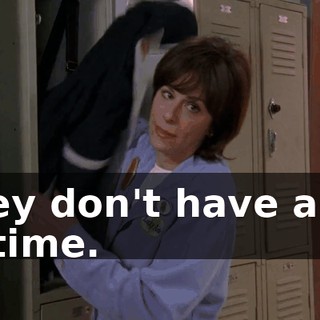They don't have a lot of time.