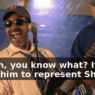 - Ooh, you know what? If we hire him to represent Sheila,