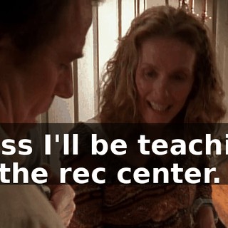 class I'll be teaching at the rec center.