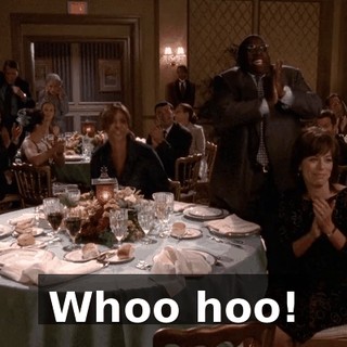 Whoo hoo!