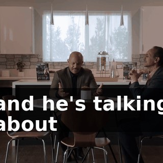and he's talking about