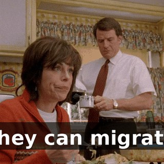 they can migrate